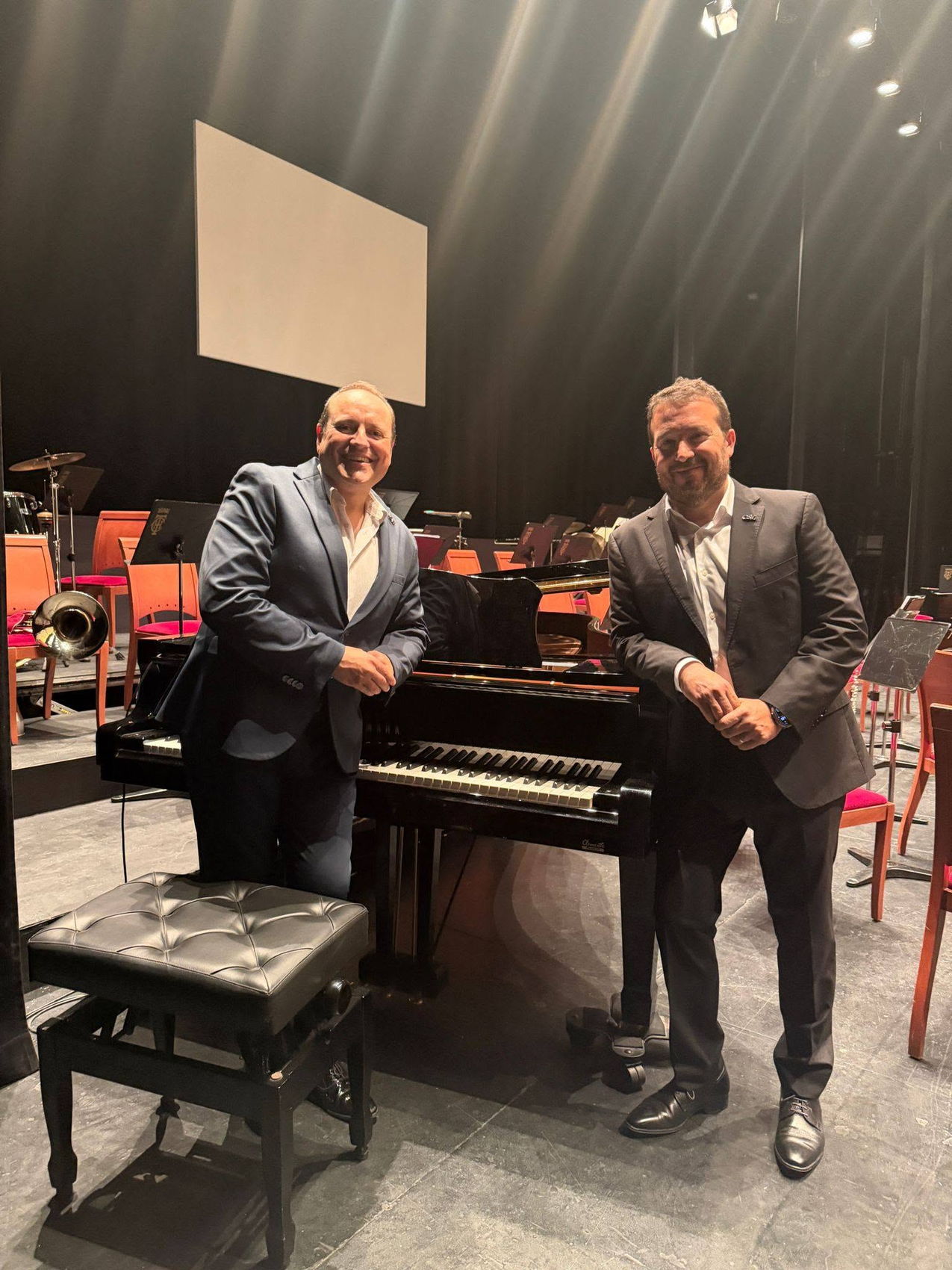 Con el pianista Daniel Gil de Tejada — José Luis Trinidad, tenor lírico